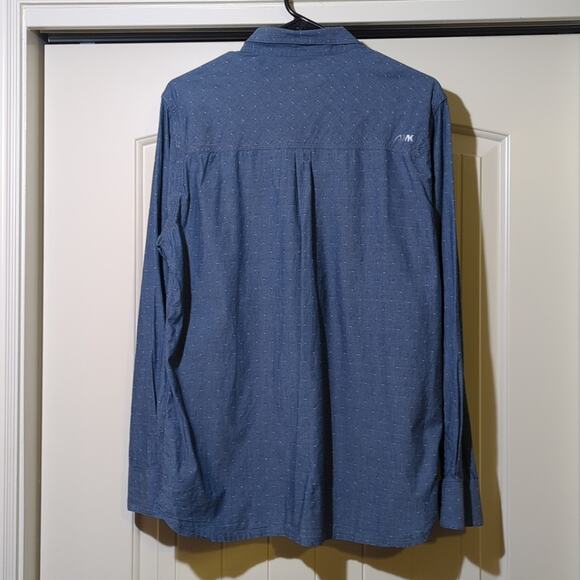 Mountain Khakis Chambray White Dot Button Down Shirt Women's Size Medium - Picture 3 of 12